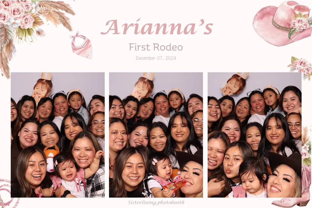 A custom designed print layout from a Sister Lining event